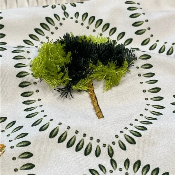 NWT Agua Bendita Nopal Arboleda Hand Embroidered Bikini Bottom Swim Trees XL - Picture 5 of 15